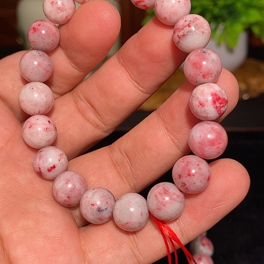 川****天然辰砂原石手串