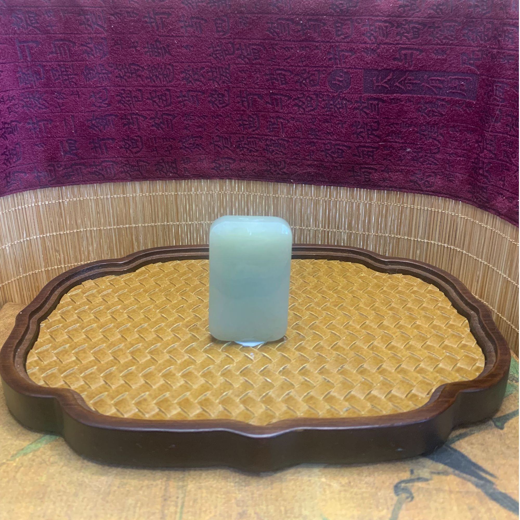 K和田玉无事牌吊坠0889