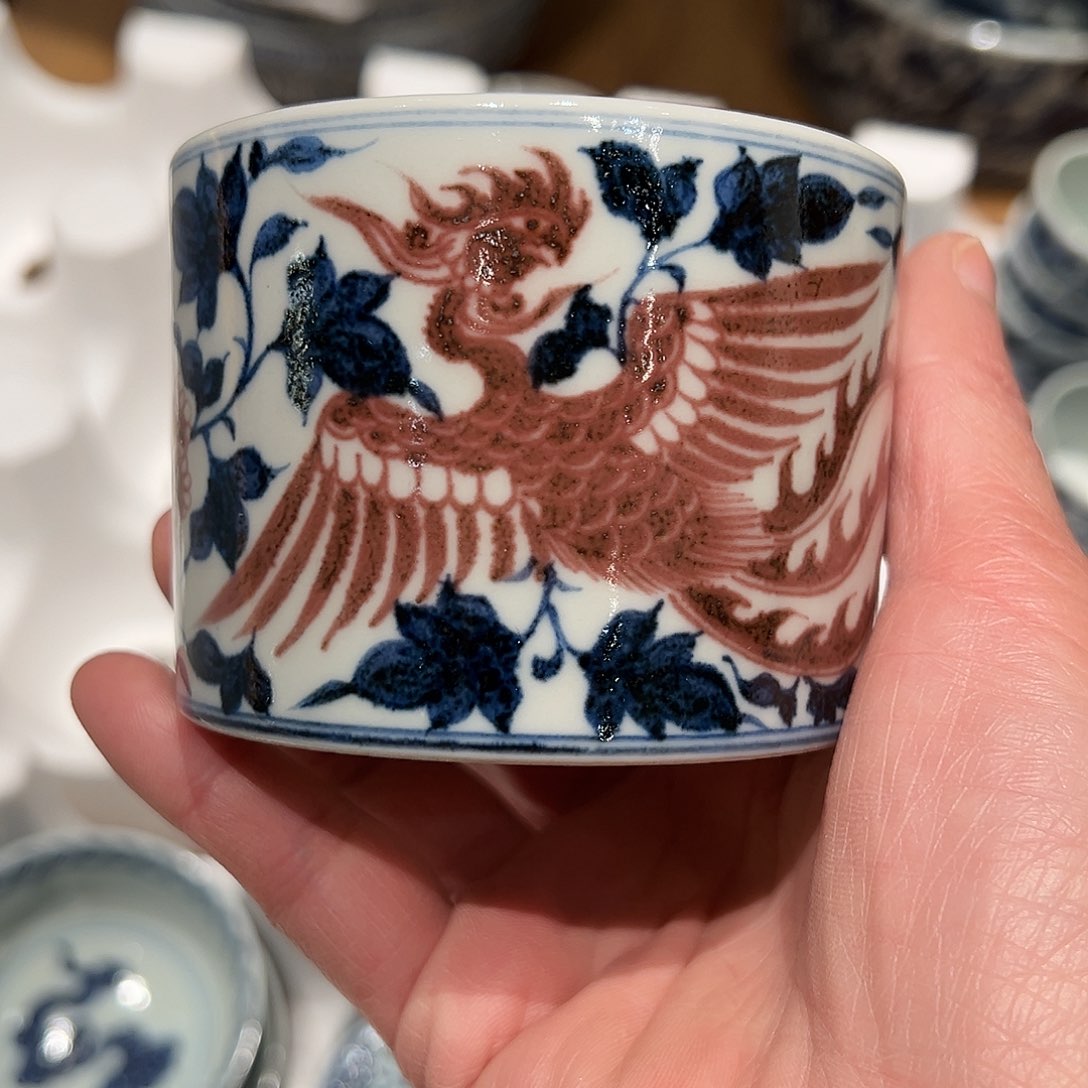 元青拙手原矿青花釉里红