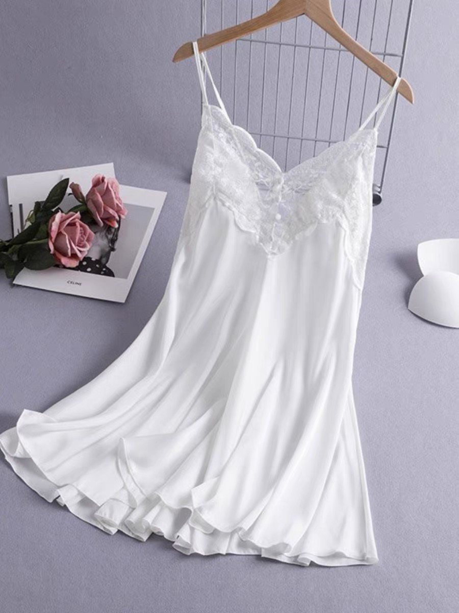 【开播福利】网纱吊带家居软蕾丝睡裙