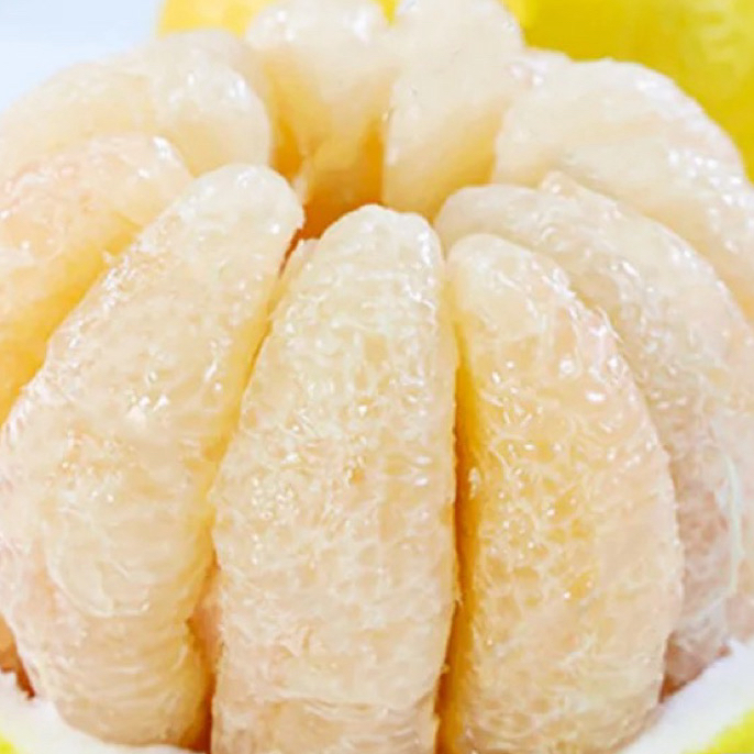 【精品柚】广东梅州沙田柚白心清甜爽口（一个也是批发价）