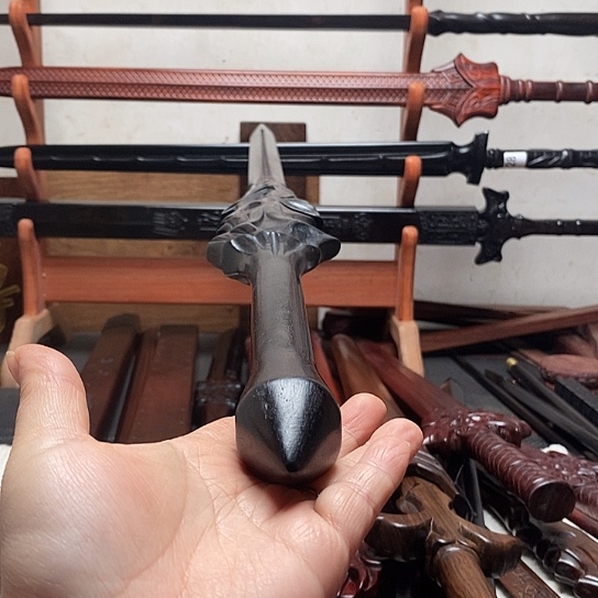 黑檀木做旧1.2长盖聂