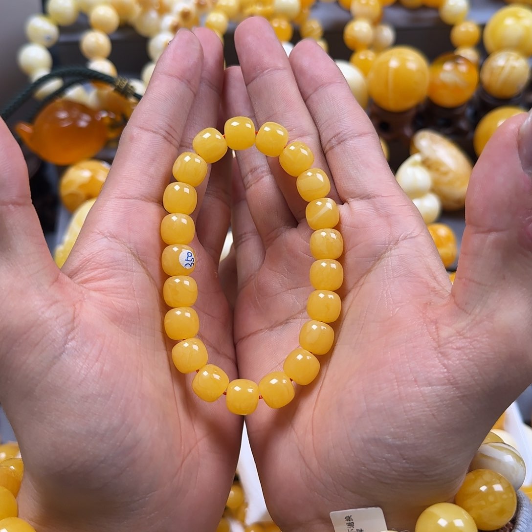 琥珀珠宝奇石未镶嵌同料老型11mm