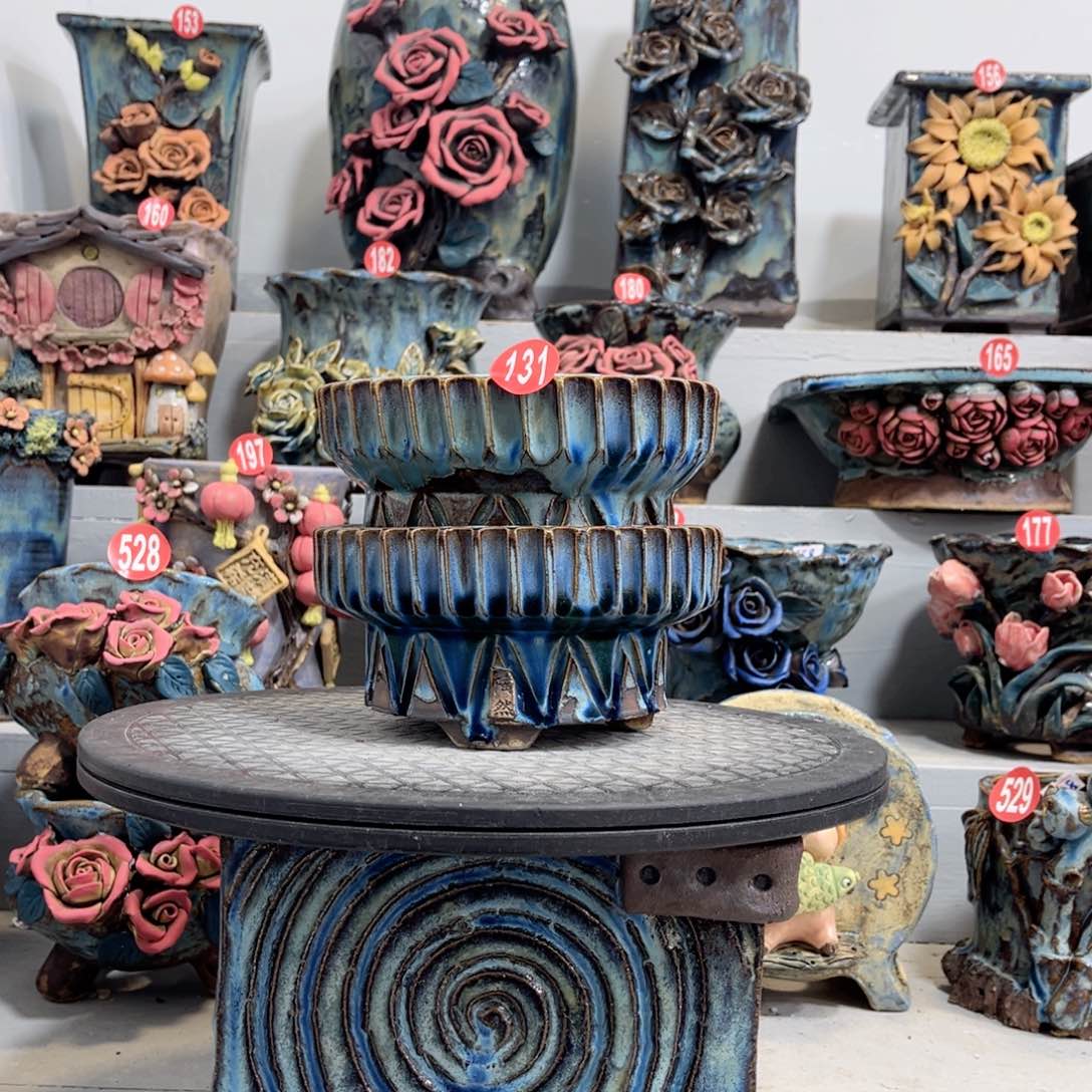 陶瓷微瑕131 号陶然花盆