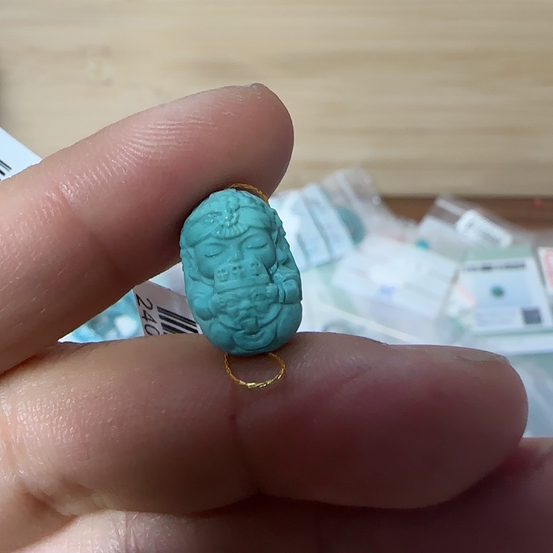 绿松石珠宝半成品未镶嵌