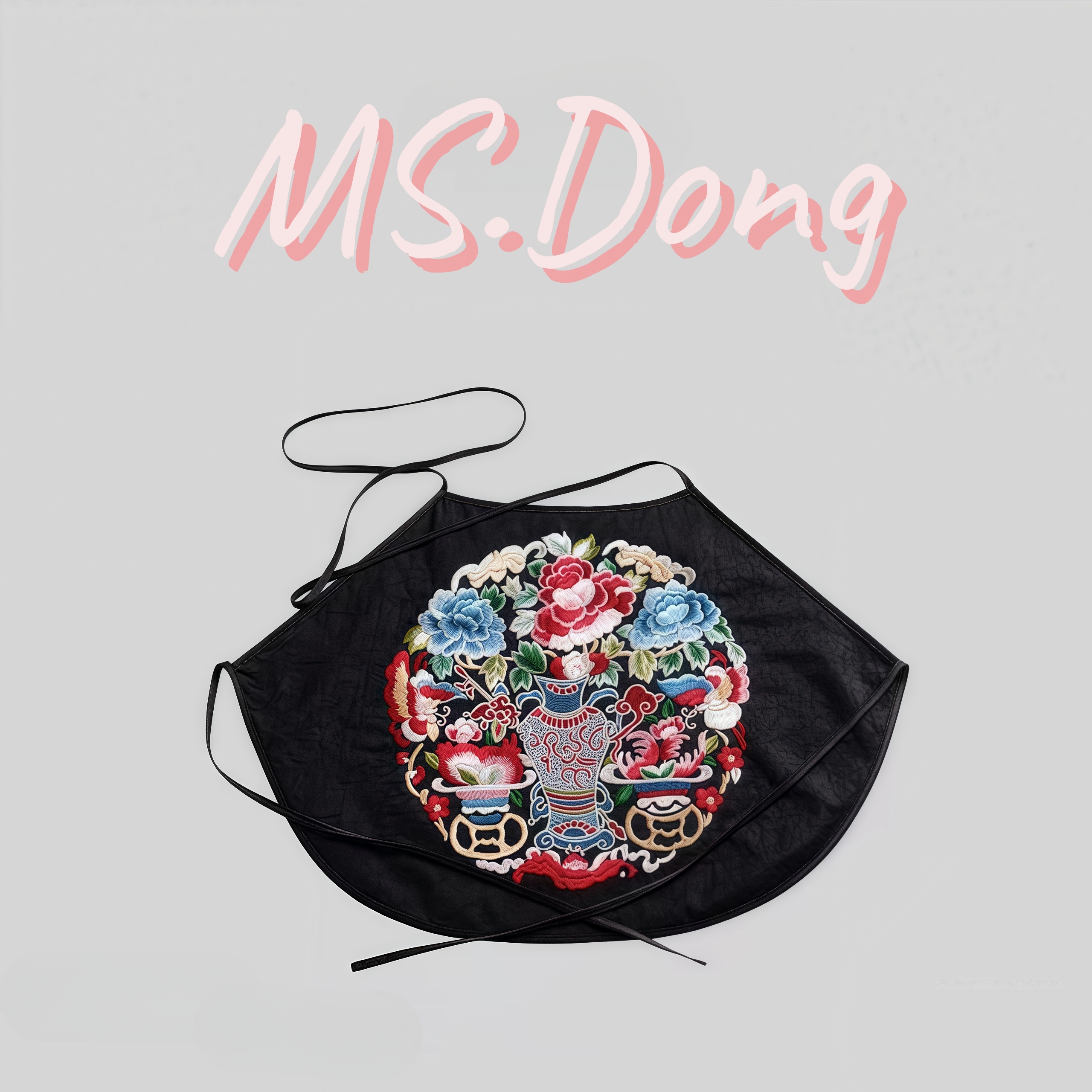 [董小姐]新中式国风刺绣香云纱肚兜23-32