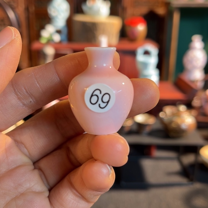 摆件微陶老王迷你花瓶