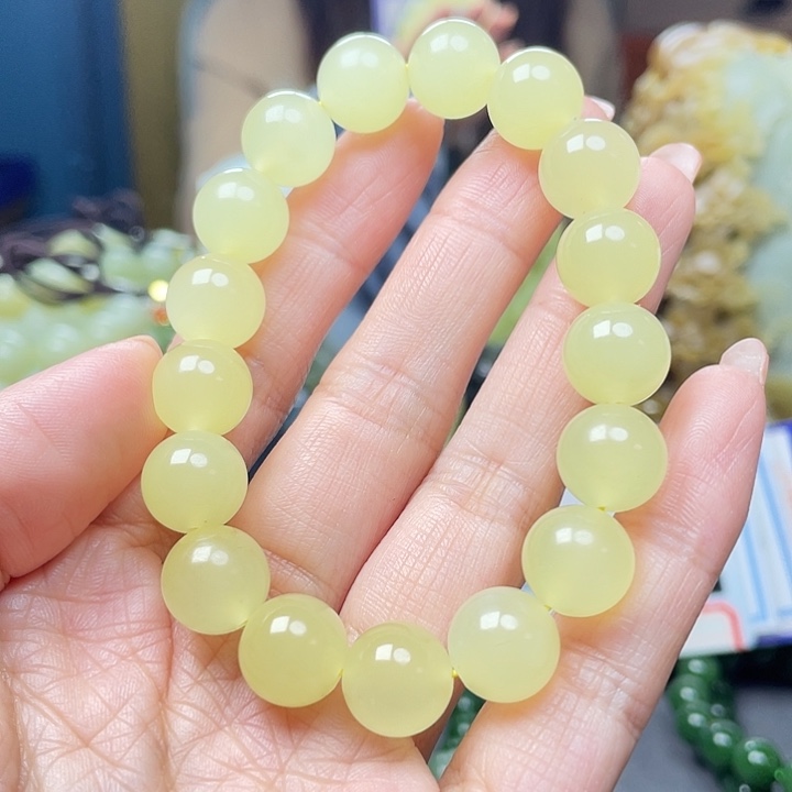 未镶嵌和田玉手链匠*面