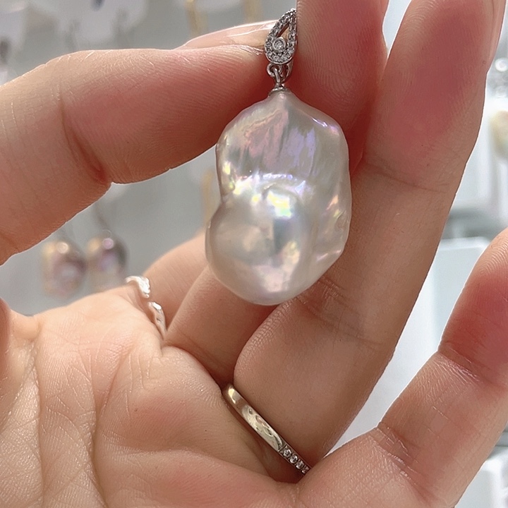 淡水珍珠戒指银S925镶嵌