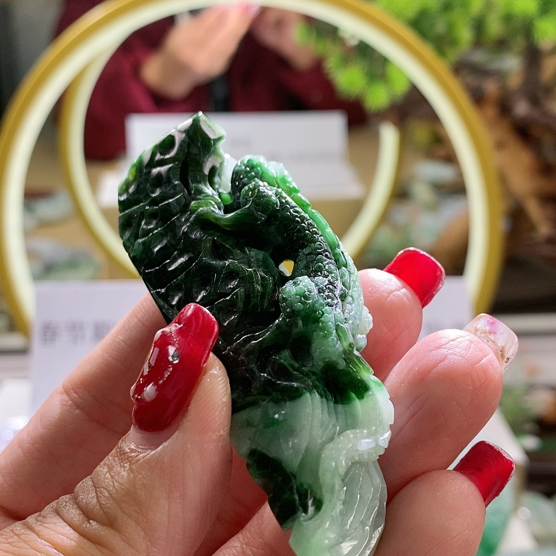 【闪购商品】翡翠颈饰未镶嵌蜥蜴