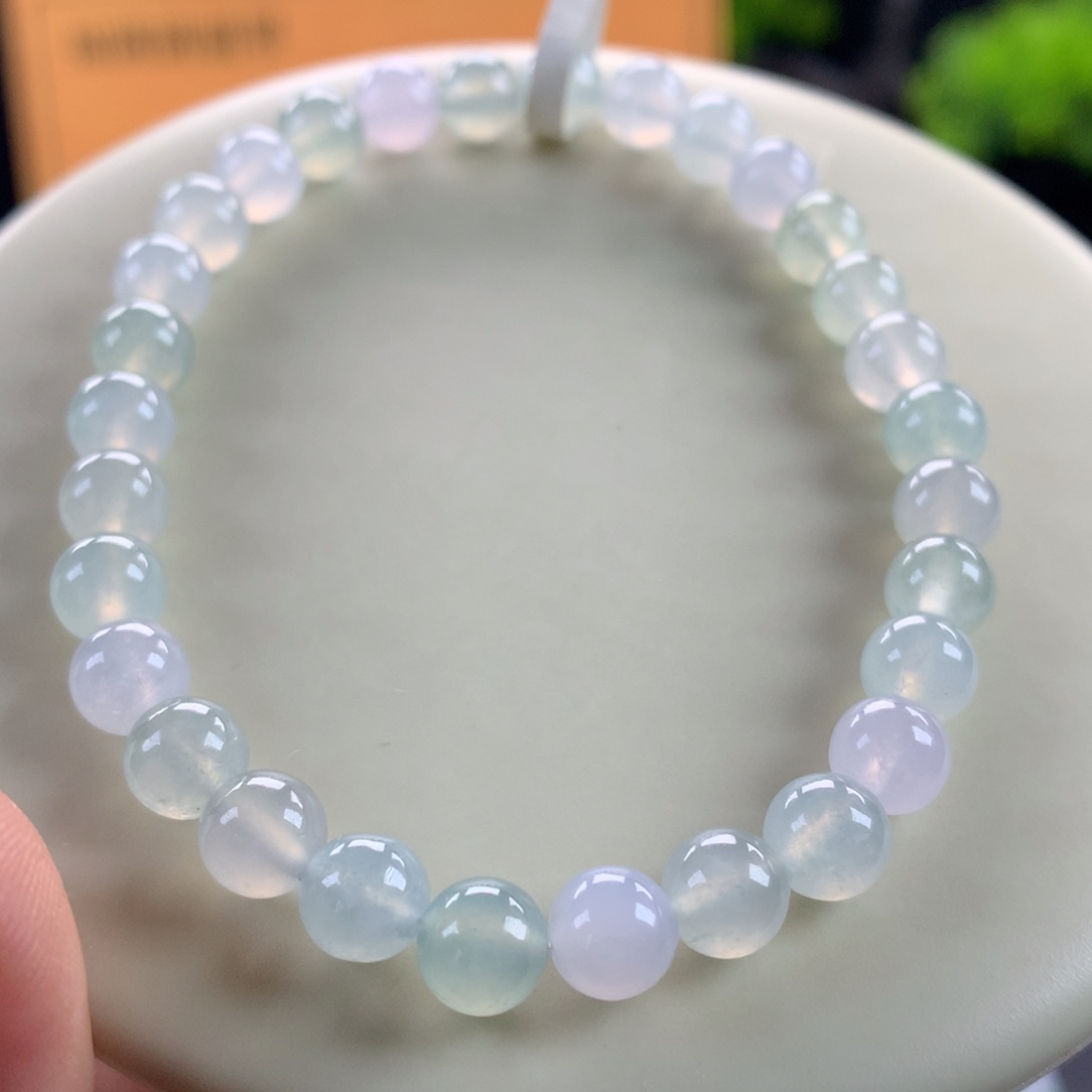 翡翠未镶嵌手链卡6.5