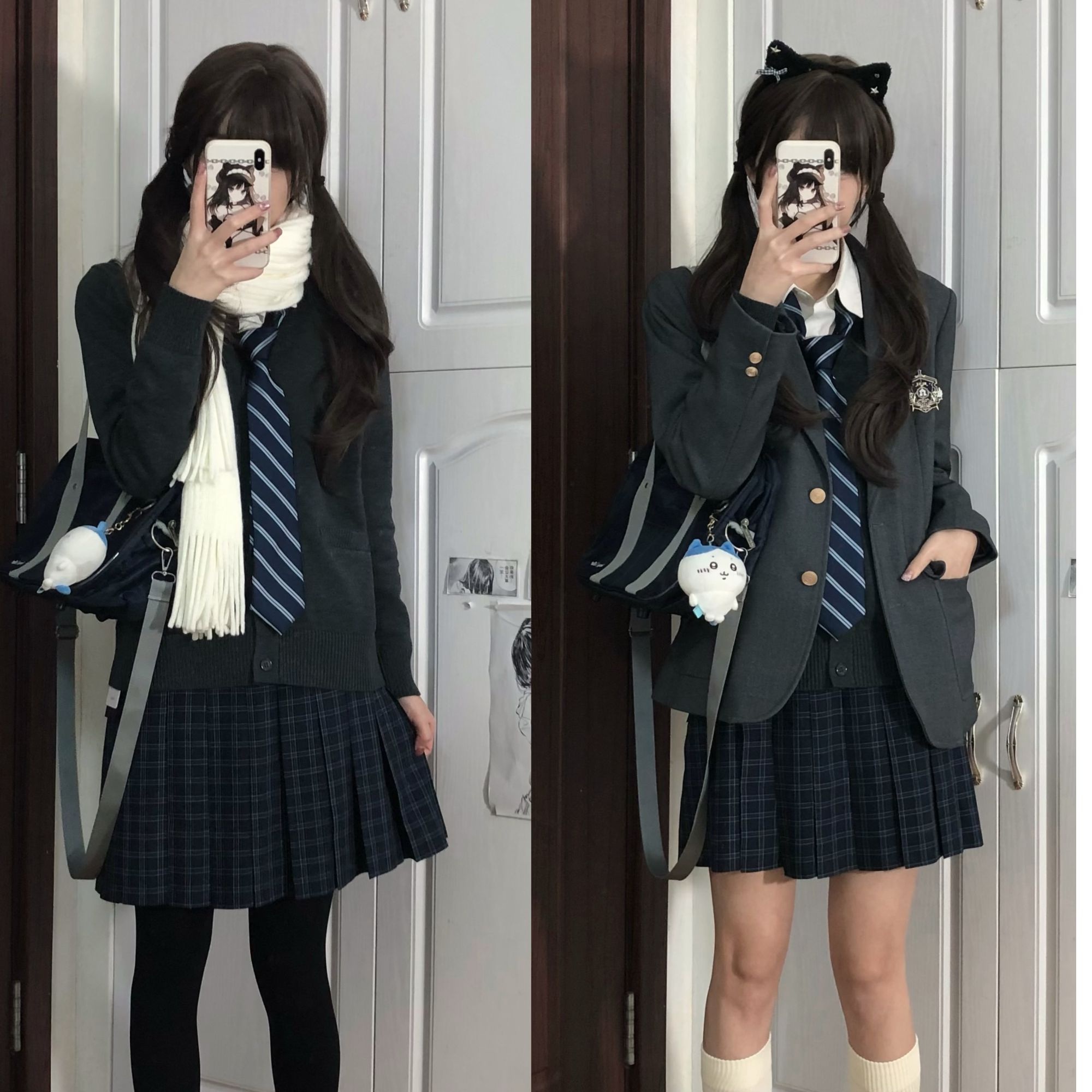 中牌制服馆星河霁秋冬毛料原创JK制服格裙校供半身裙百褶裙短裙