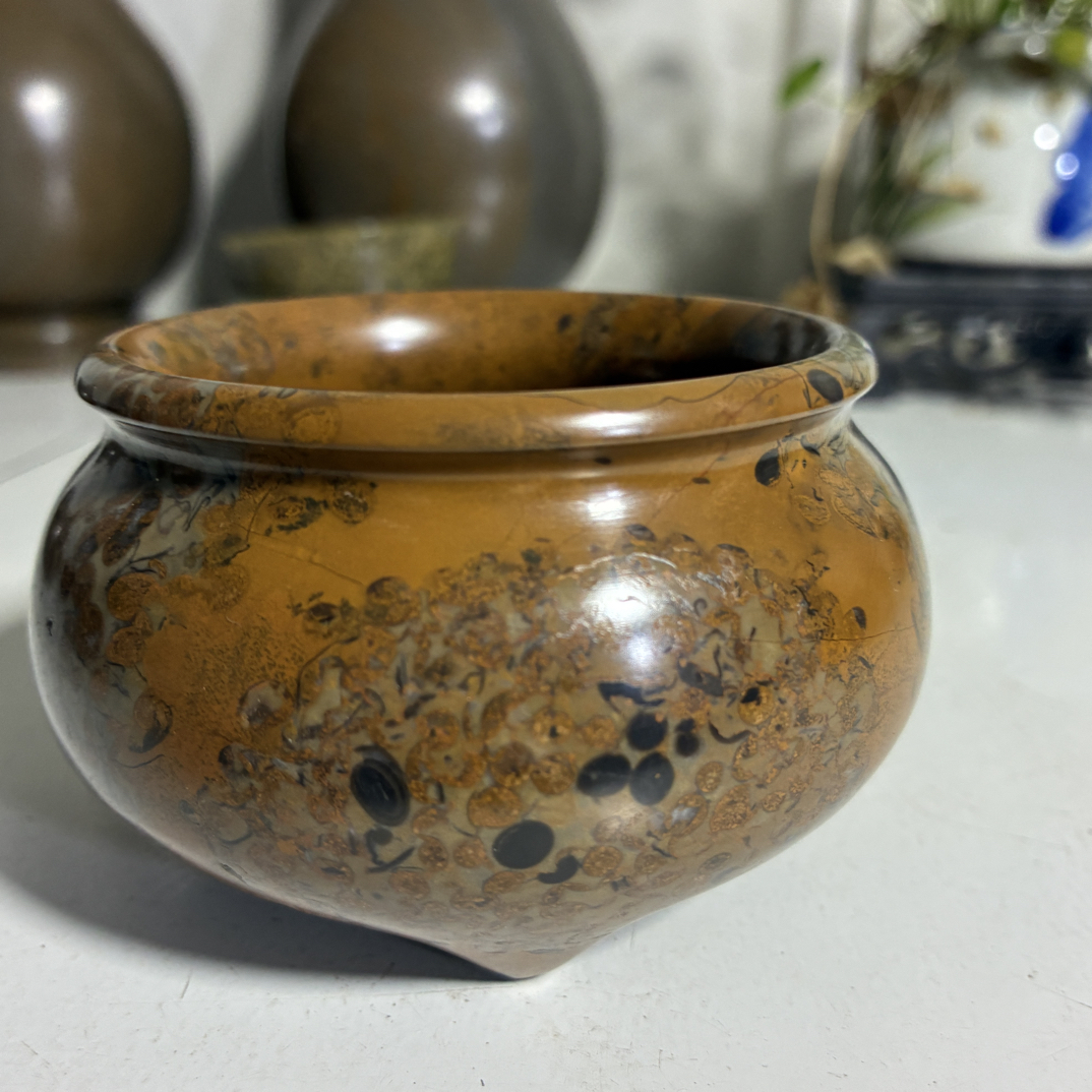 金钱石，富贵石香熏炉