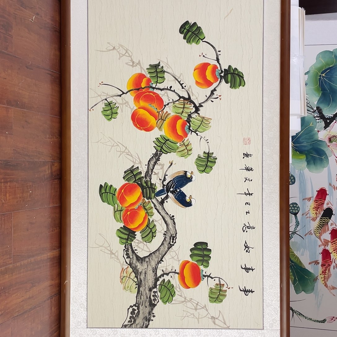 国画带框尺寸63*123厘米