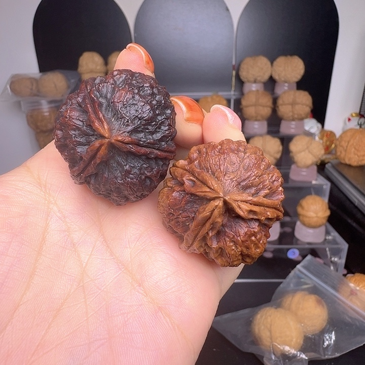 文玩核桃把件26号车35尺寸放漏三棱