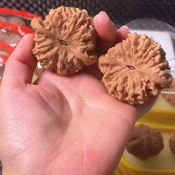 文玩核桃把件官帽52尺