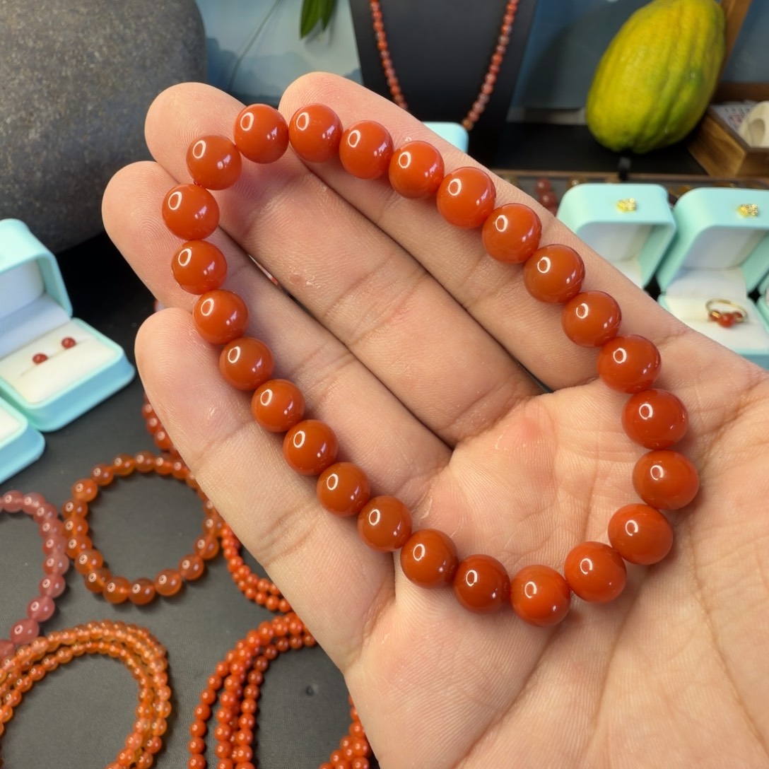 南红玛瑙未镶嵌单圈