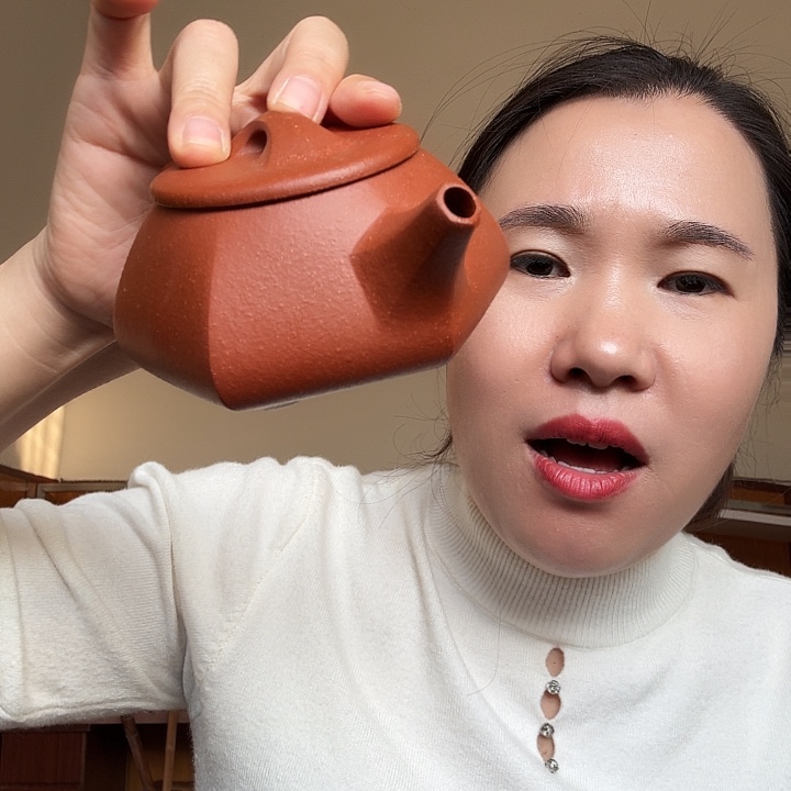 紫砂茶壶降坡富甲甲六方260cc