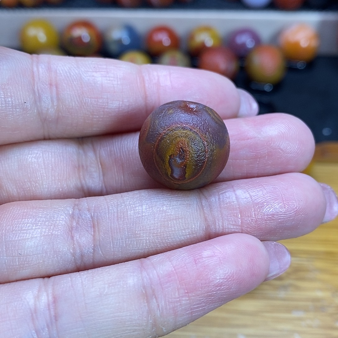 冰***哥玛瑙/玉髓未镶嵌战国红玛瑙