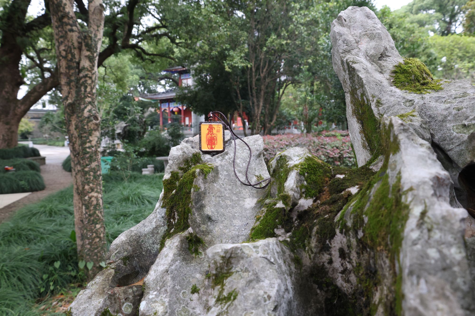 非金属木质吊坠 【龙虎山直发】师傅单面手绘道系唐卡枣木吊坠挂坠