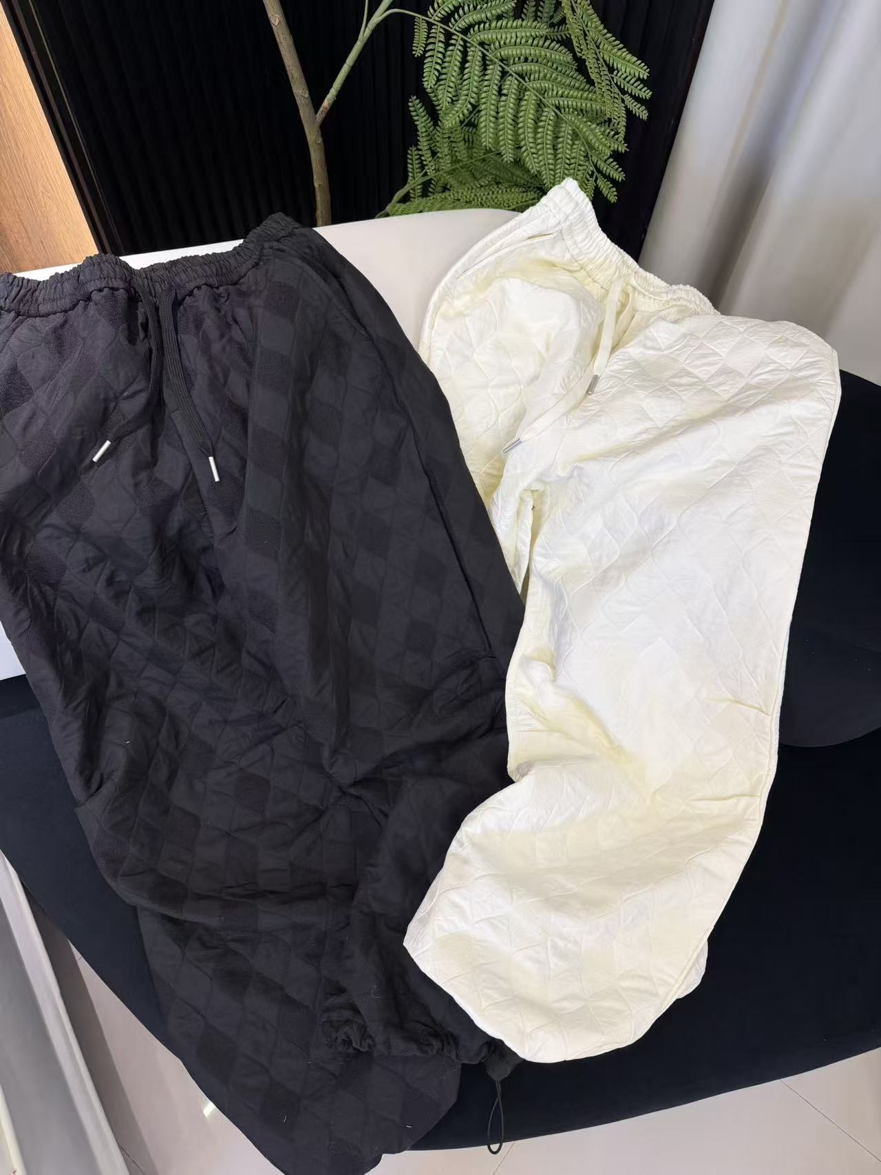 曹大媛25【订制压格裤】百搭宽松两用腿宽松直筒休闲裤韩版冬季时尚