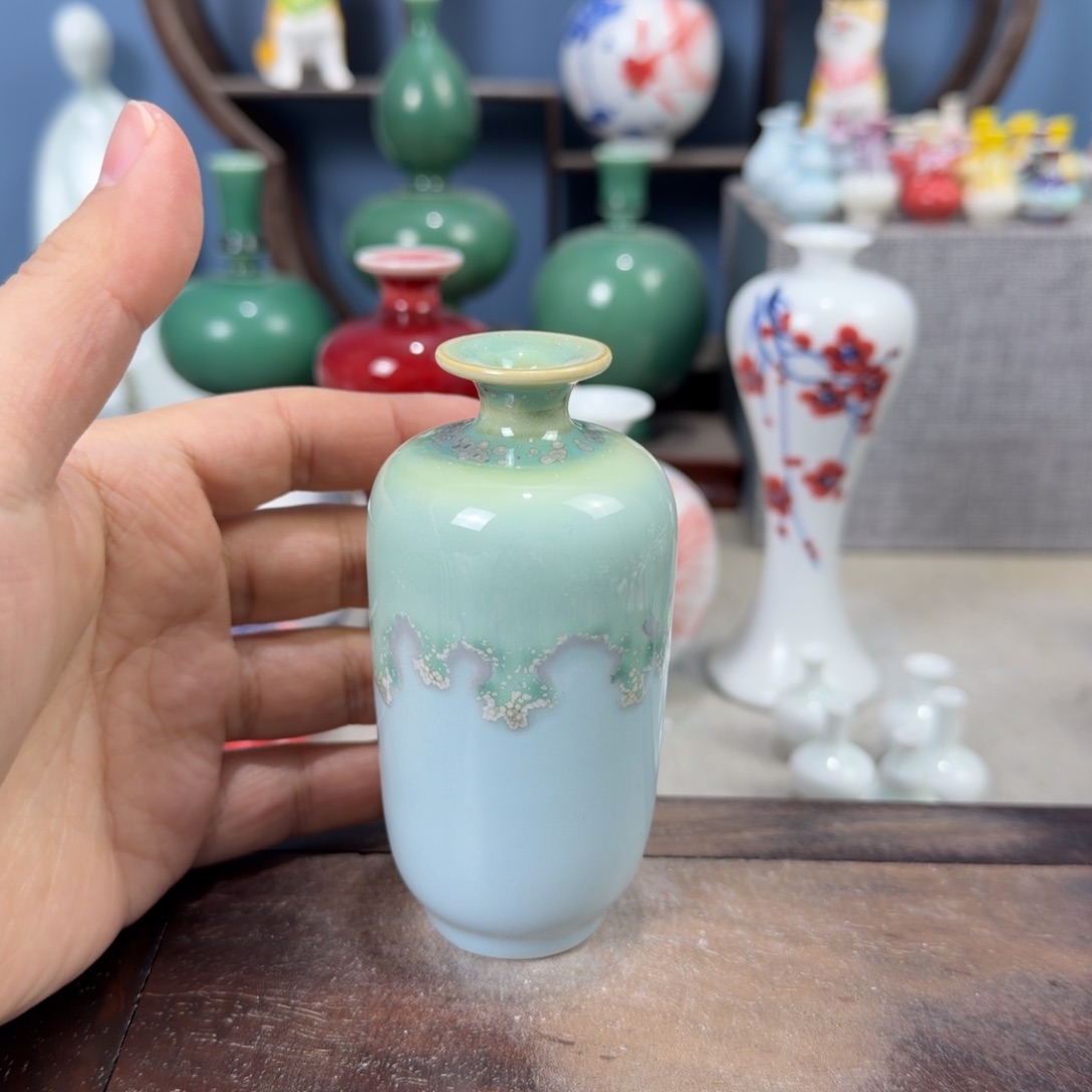 陶瓷手工小花器摆件