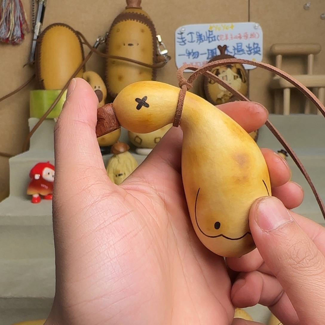 烤鹅葫芦手工烙画葫芦