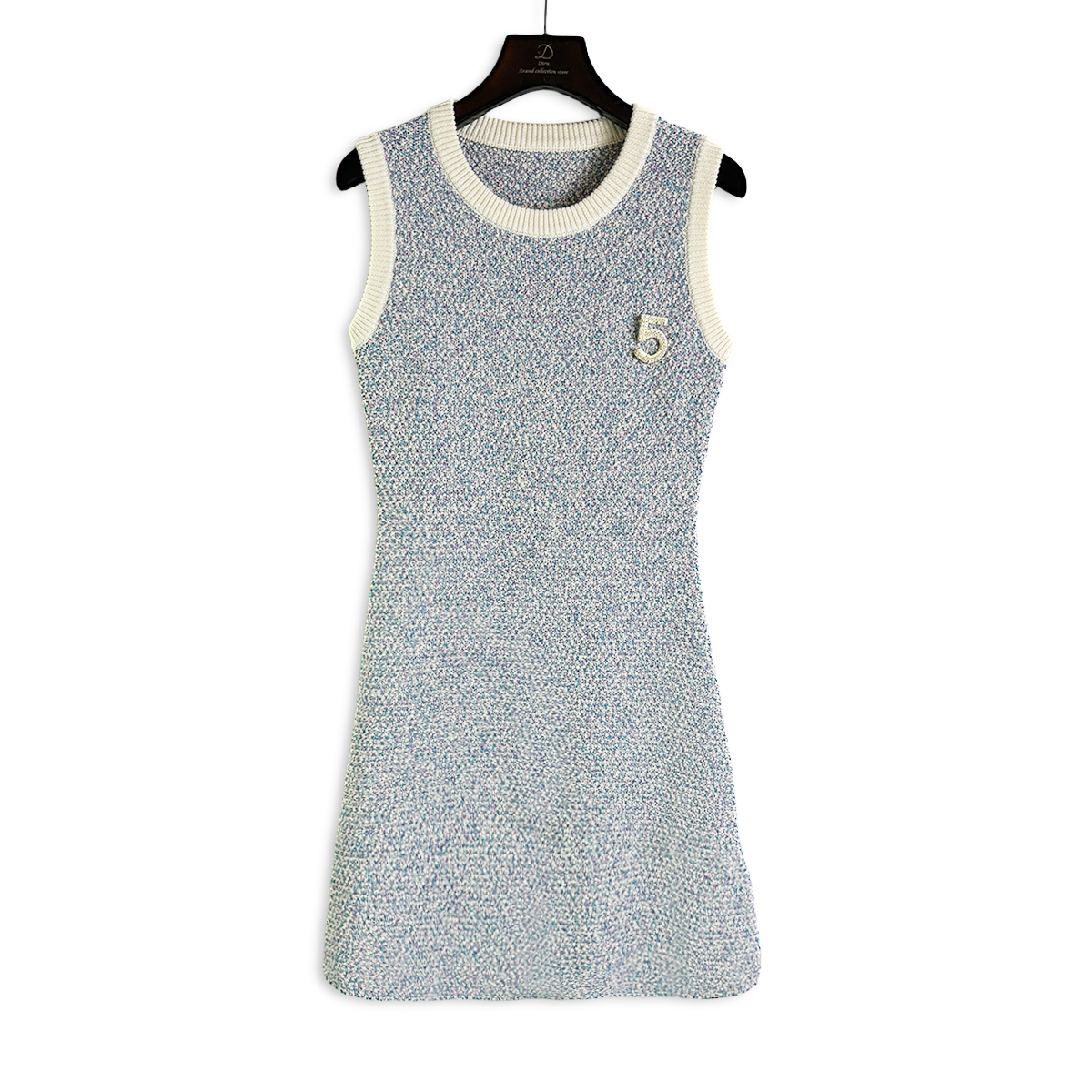 2025夏季无袖五号背心针织裙E201115