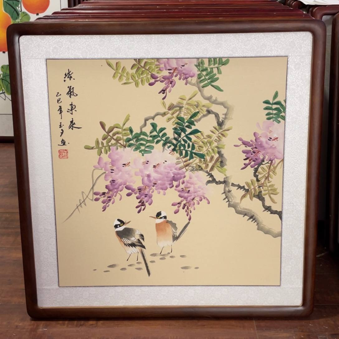 国画带框尺寸63*63厘米