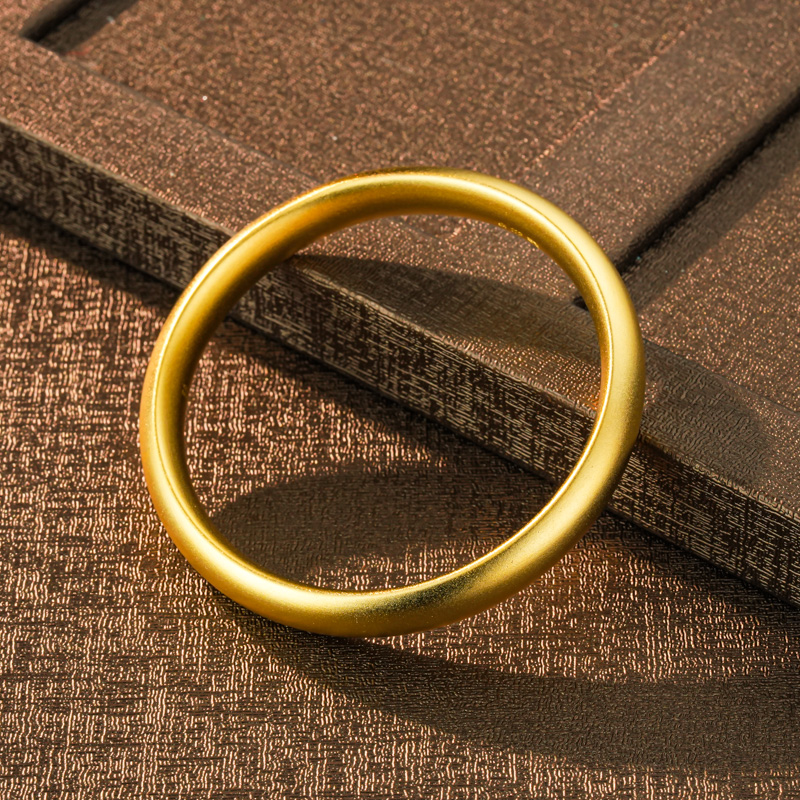 足银手镯 【卡8卡10泥鳅背无心经】银古法手镯女款轻奢磨砂实心