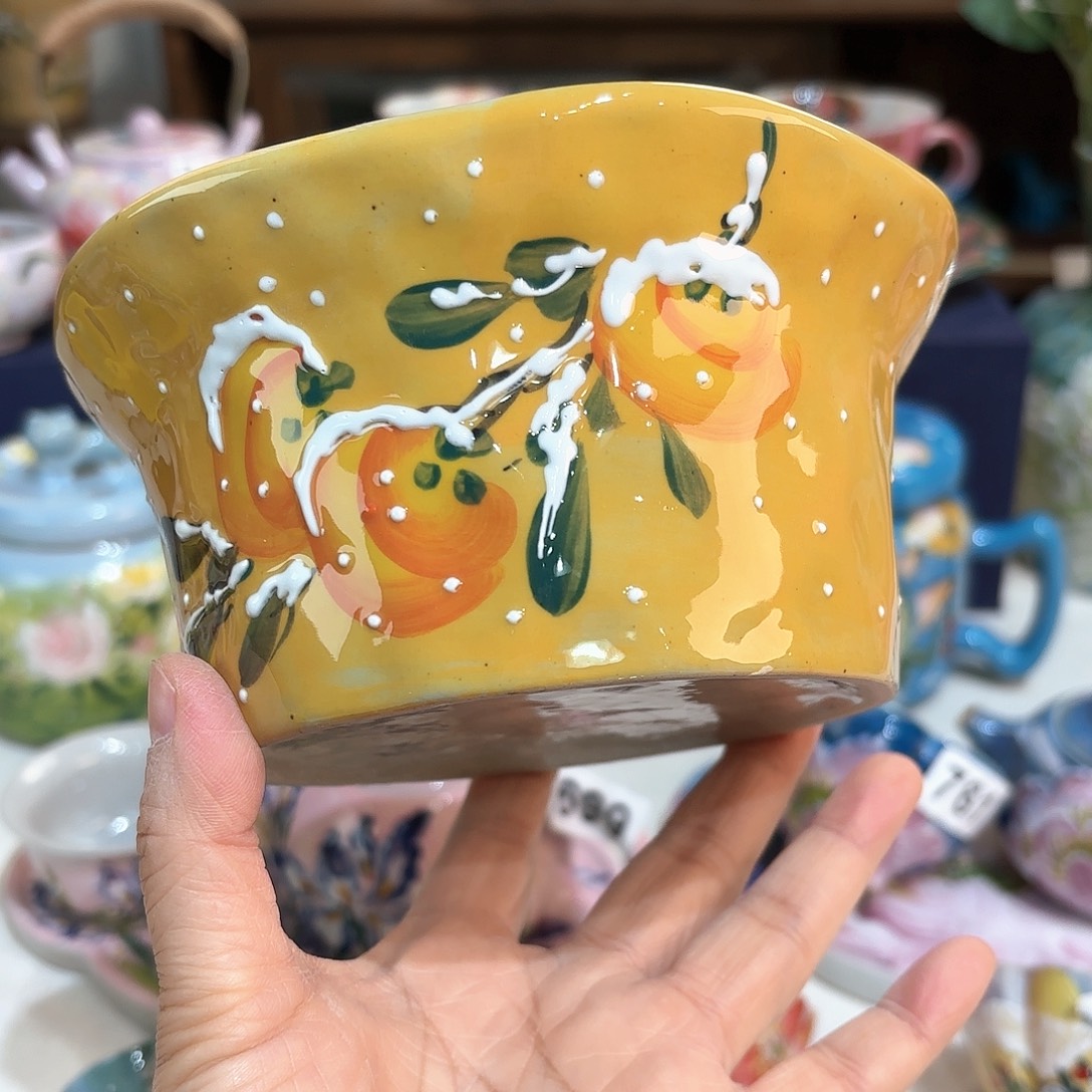 景德镇手绘高温釉下彩陶瓷茶具