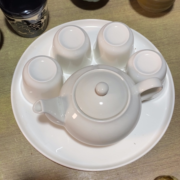瓷片磁州窑白瓷茶具