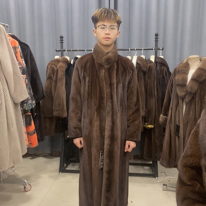 时尚潮流百搭水貂外套