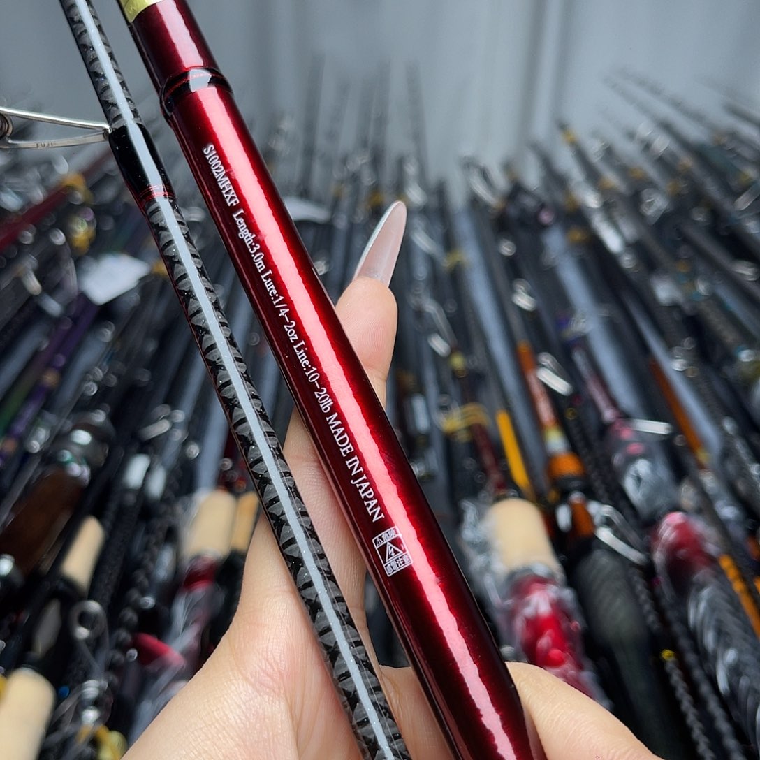 胡***方3.8m碳素3m直柄路亚竿