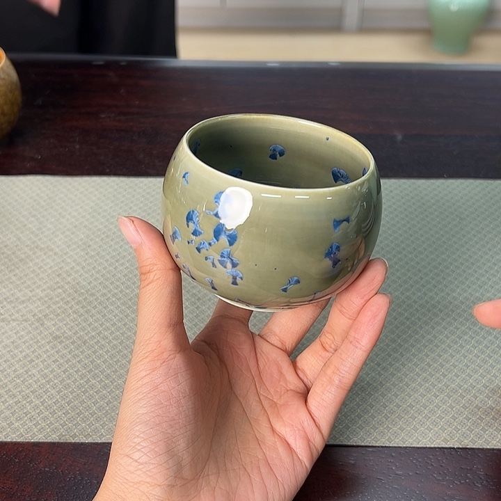 龙泉云间青瓷小米茶器