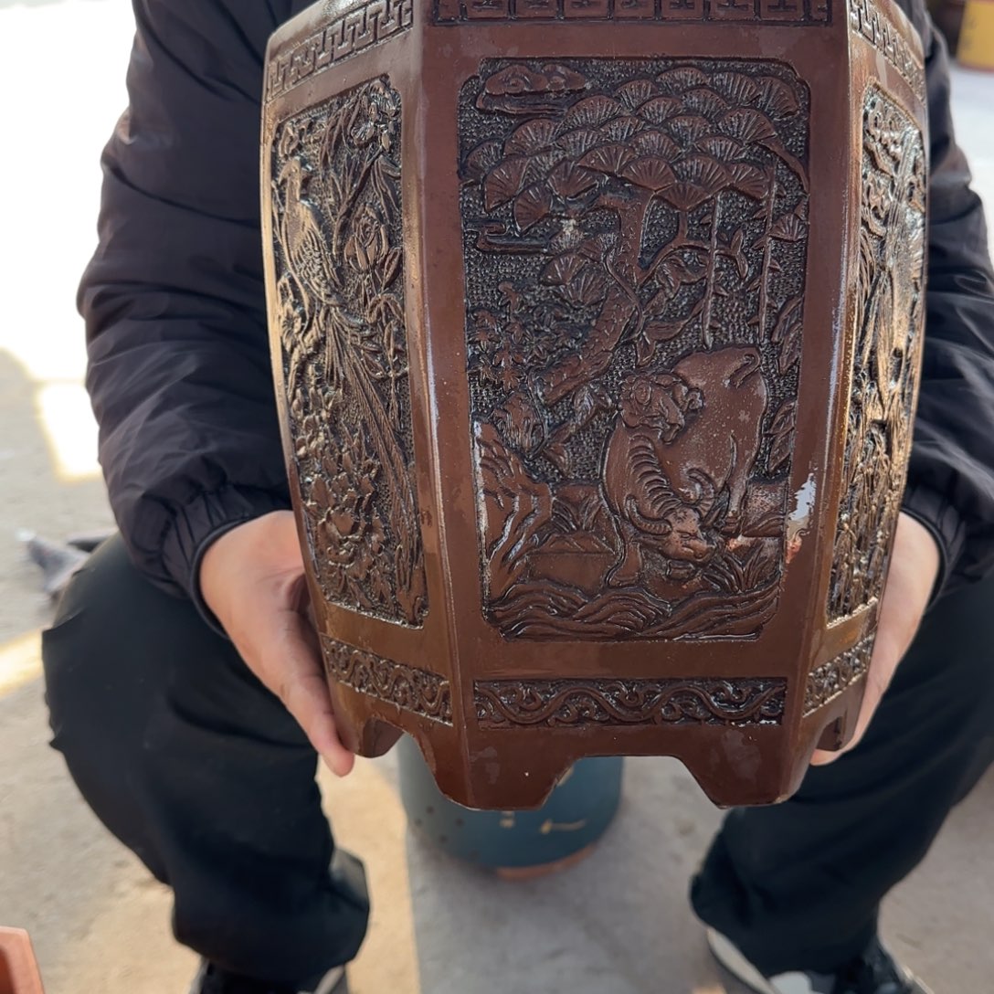 紫砂花盆口径20.25口径