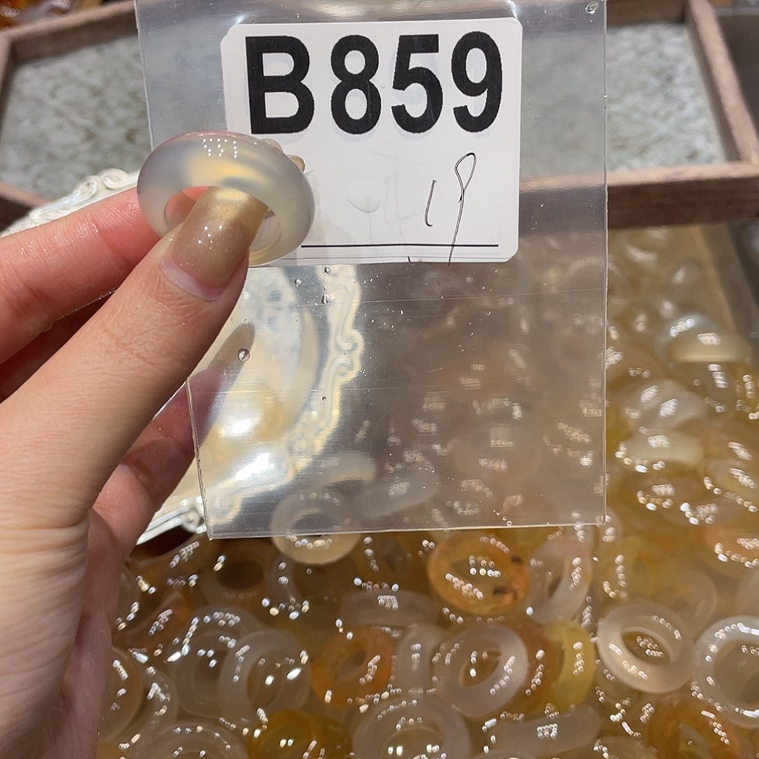 玛瑙/玉髓未镶嵌戒指859