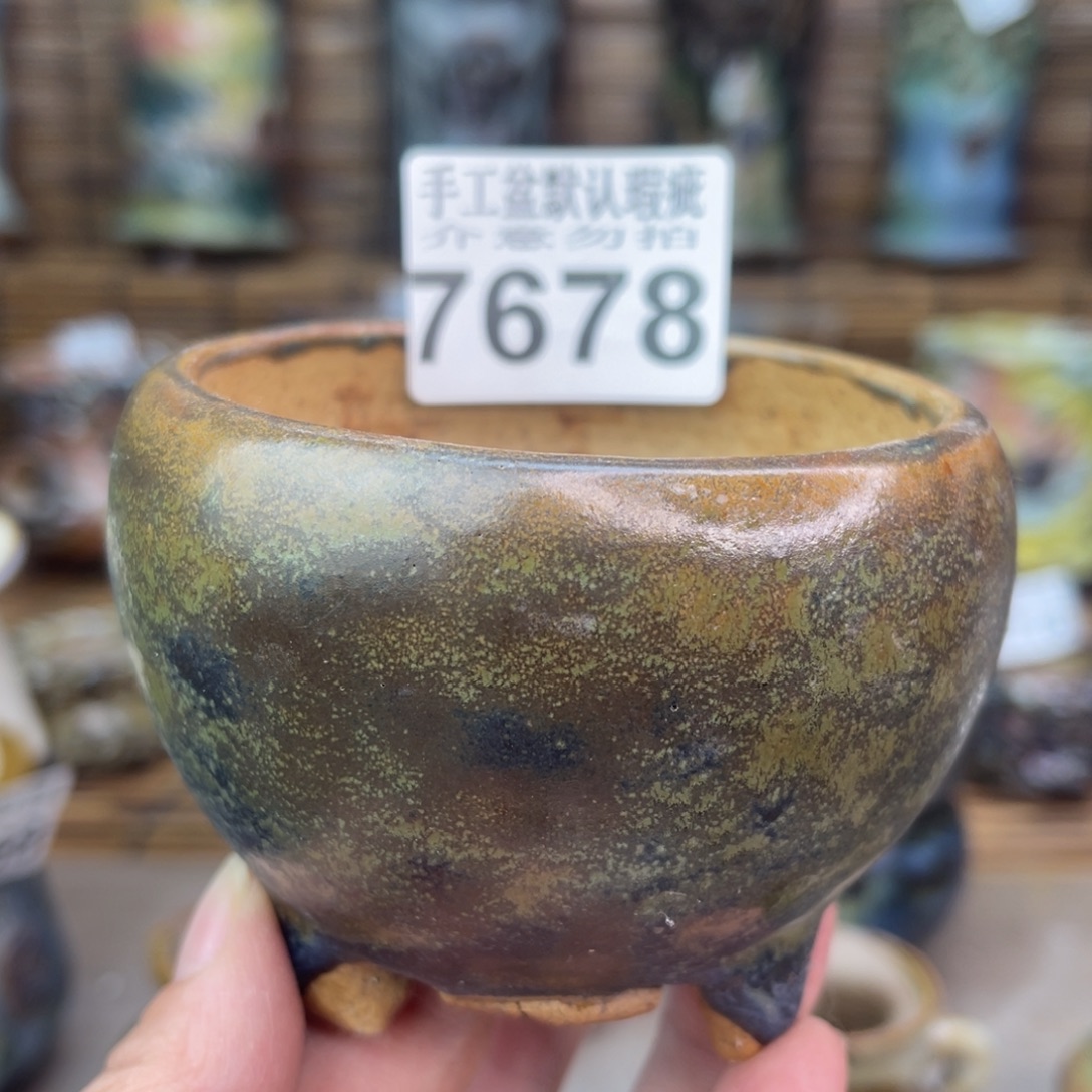 手工花盆默认瑕疵完美者勿拍