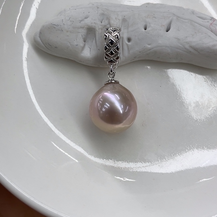 吊坠(不含链)银S925镶嵌淡水珍珠13