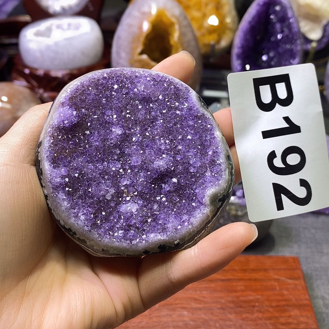 紫晶珠宝半成品未镶嵌