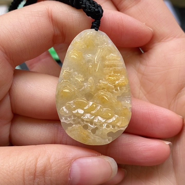 翡翠颈饰未镶嵌吊坠