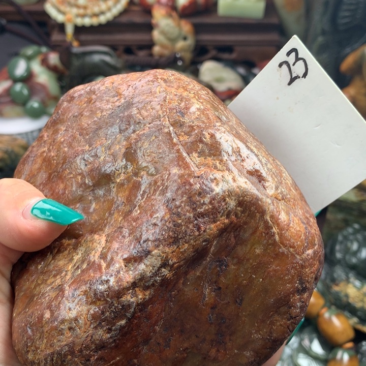 岫岩河磨玉（透闪石质玉）手把未镶嵌