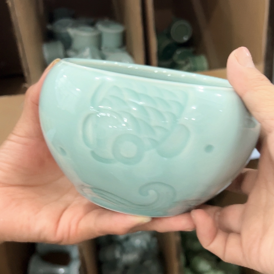 龙泉云间青瓷小米茶器