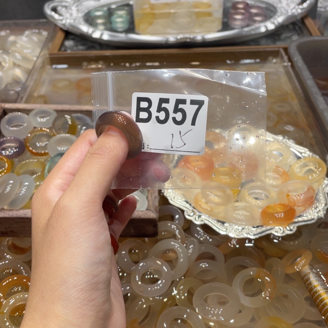 玛瑙/玉髓未镶嵌戒指557