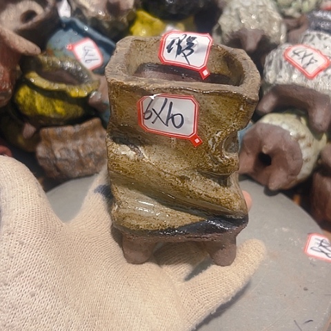 粗陶花盆制作就这样了，