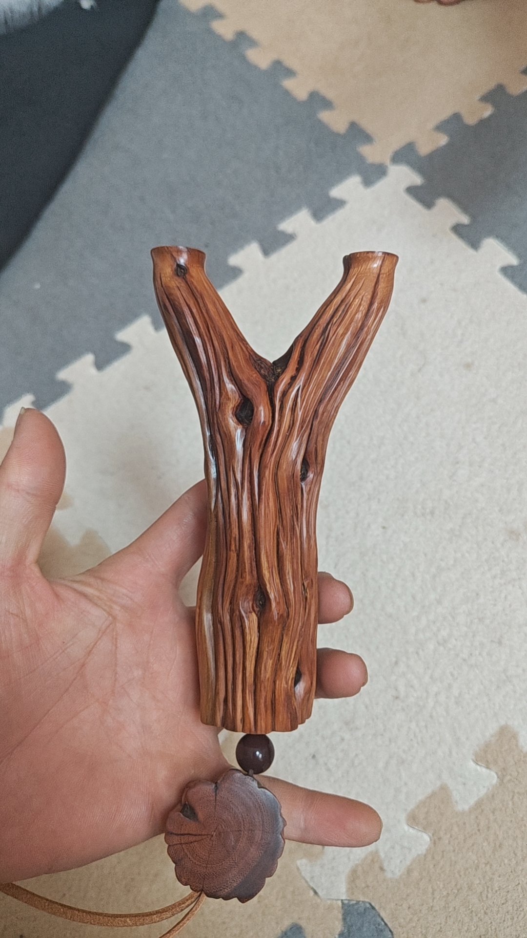 精品定制创意十足火琉璃原叉弹弓中式复古装饰品左右手通用8018