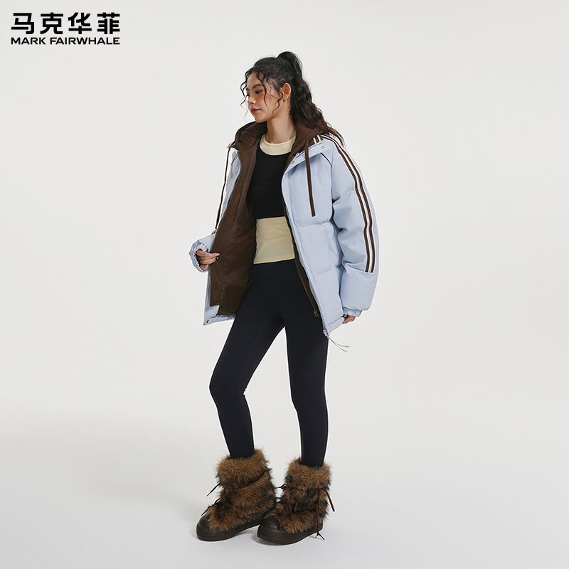 马克华菲长袖修身耐磨棉服跑步免烫收口袖防风棉衣保暖