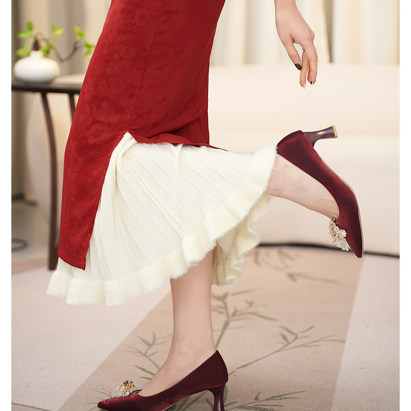 《百搭衬裙合集》旗袍衬裙内搭四季内衬裙叠穿防走光百褶半身裙女