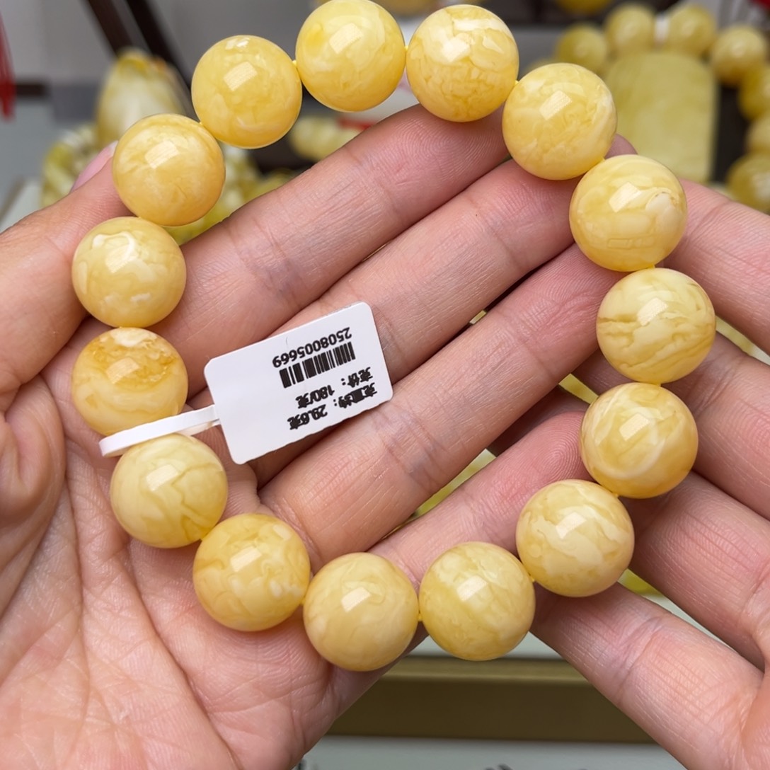 手串蜜蜡未镶嵌15+圆珠手串