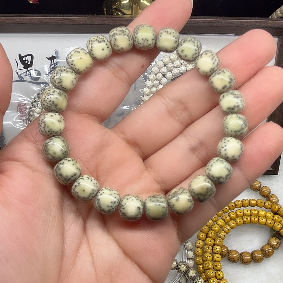 星月菩提手串卡10青花 小细星